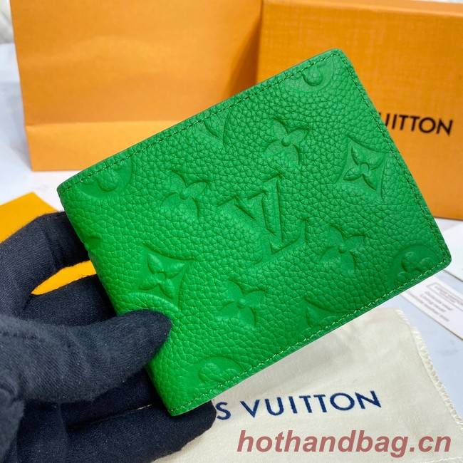 Louis Vuitton SLENDER WALLET M81547 green