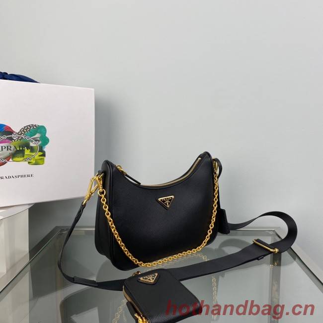 Prada Re-Edition 2005 Saffiano shoulder bag 1BH204 black