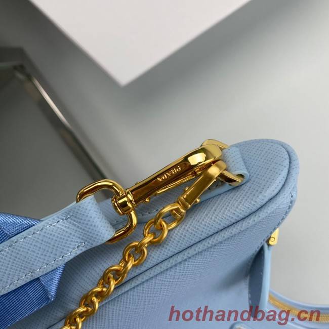 Prada Re-Edition 2005 Saffiano shoulder bag 1BH204 sky blue