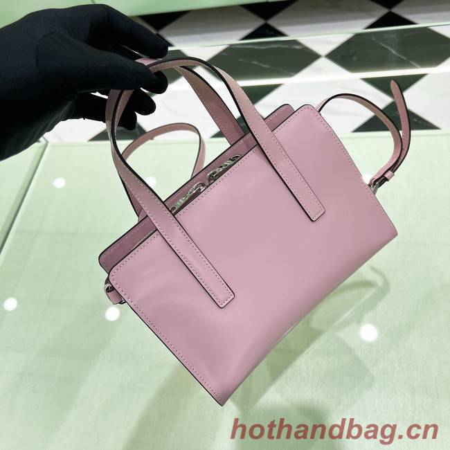 Prada Re-Edition 1995 brushed-leather small shoulder bag 1BA357 pink