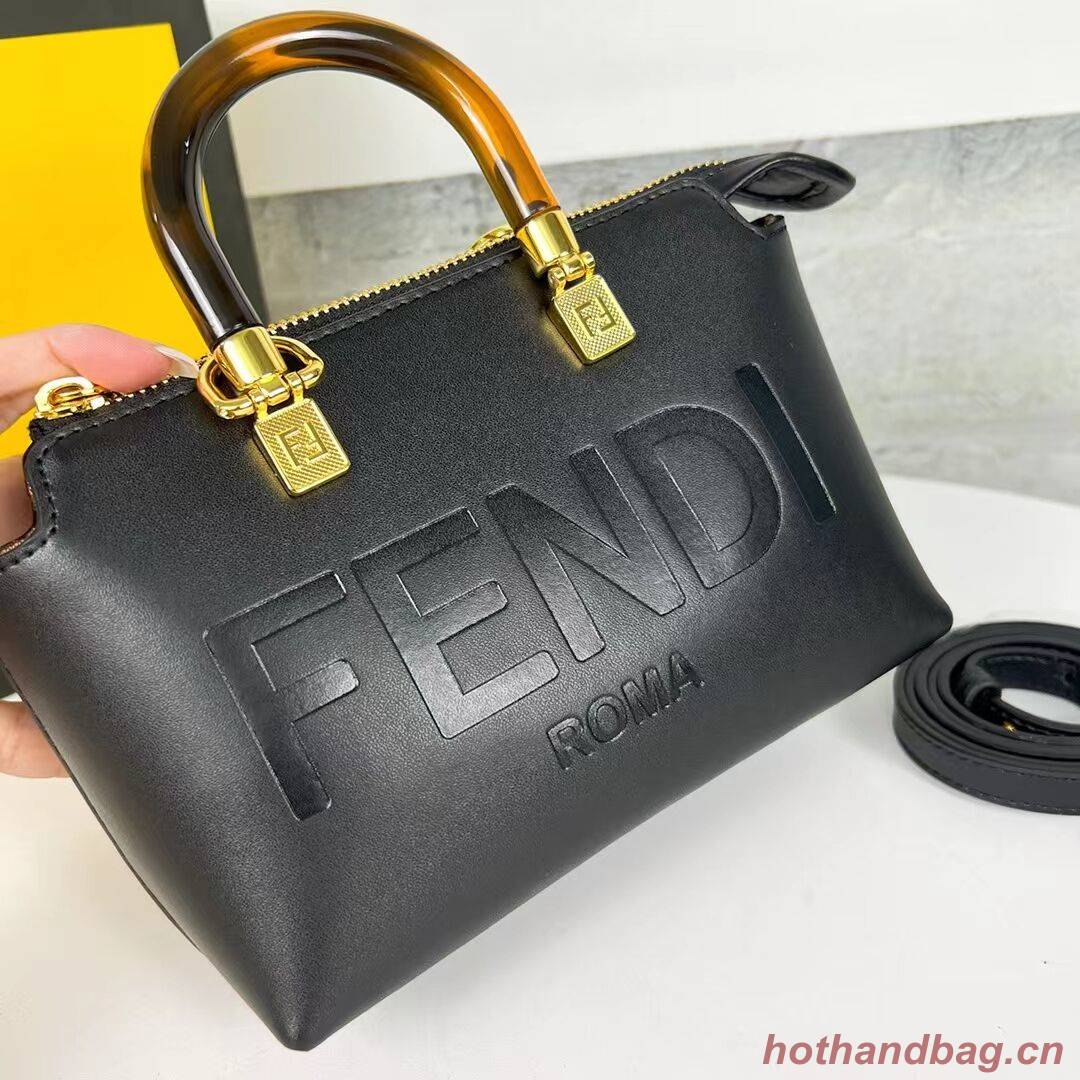 Fendi By The Way Mini Small leather Boston bag 8BS067A black
