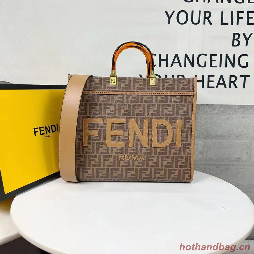 Fendi Tote Fabric Graffiti Print Shopping Bag F0707-4