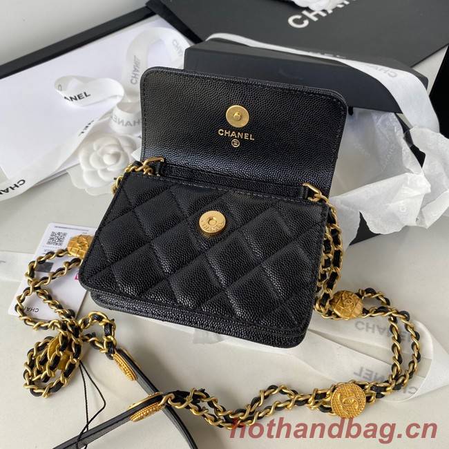 CHANEL CLUTCH WITH CHAIN AP2857 black