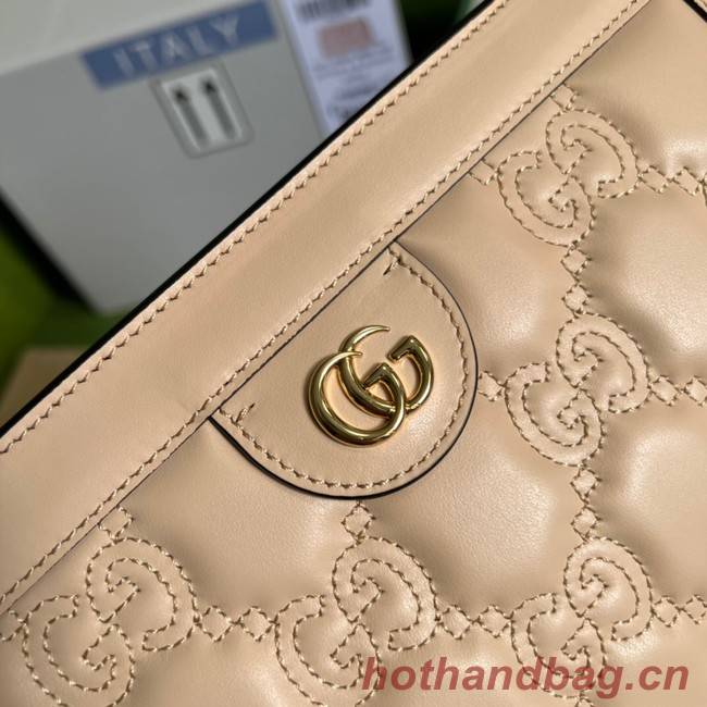 Gucci GG Matelasse leather shoulder bag 702200 Beige