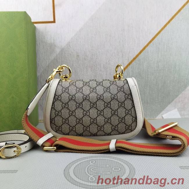 Gucci GG Supreme canvas Blondie mini bag 698643 White