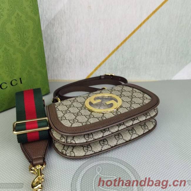 Gucci GG Supreme canvas Blondie mini bag 698643 brown