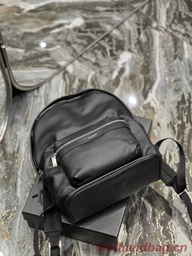 SAINT LAUREN CITY BACKPACK IN LEATHER SMOOTH LEATHER 534967 black