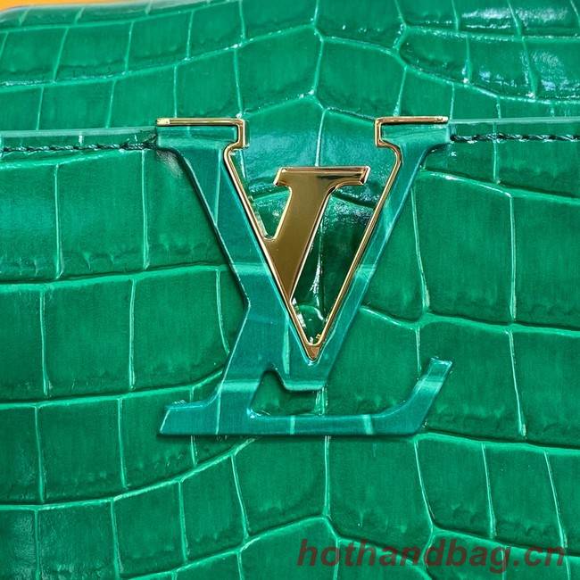 Louis Vuitton crocodile skin CAPUCINES M48866 green