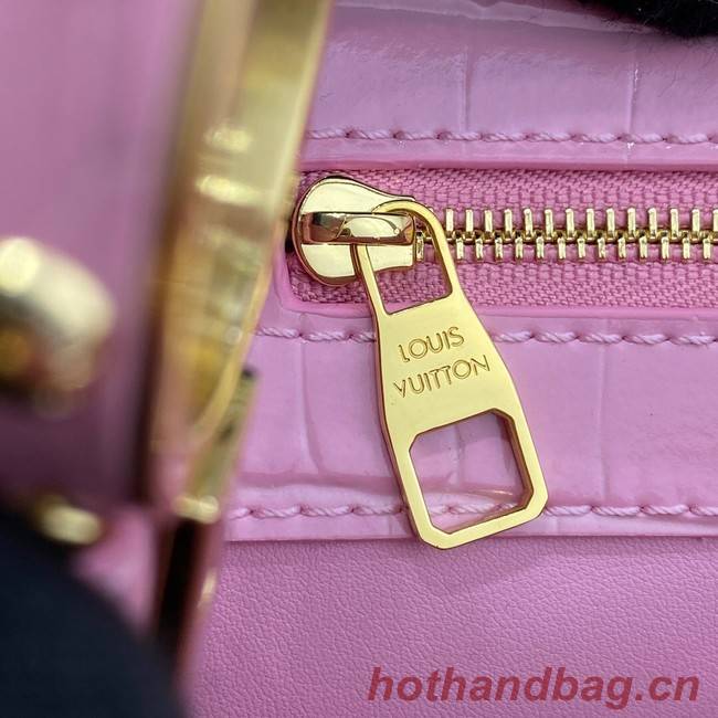 Louis Vuitton crocodile skin CAPUCINES M48866 pink