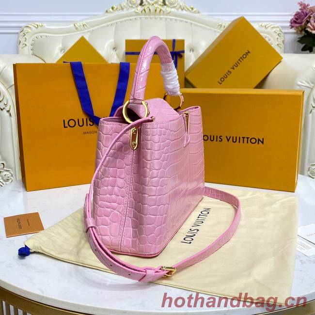 Louis Vuitton crocodile skin CAPUCINES M48866 pink