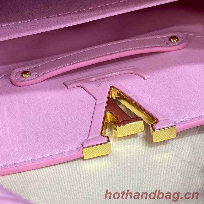 Louis Vuitton crocodile skin CAPUCINES MINI M81190 pink