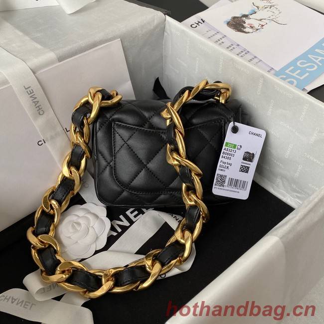 CHANEL MINI FLAP BAG AS3213 black