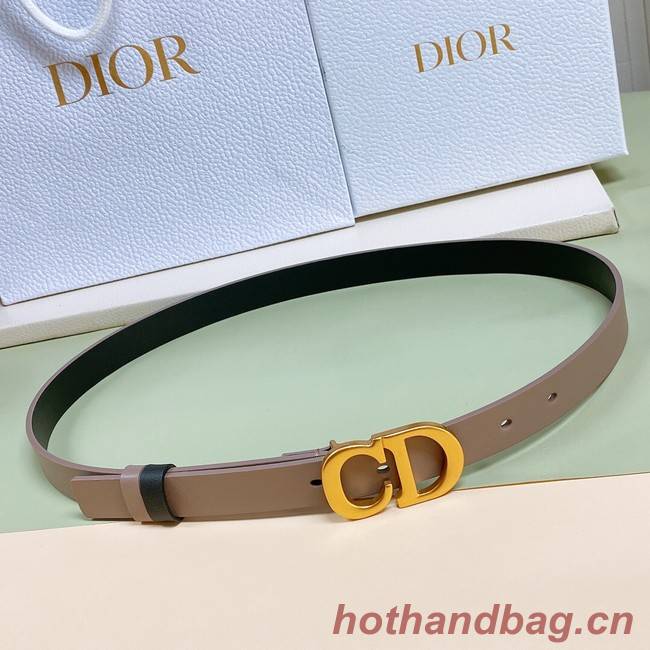 DIOR 30 MONTAIGNE REVERSIBLE BELT Calfskin 20 MM B0179U