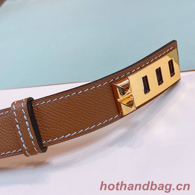 Hermes Leather Belt 24MM 26995