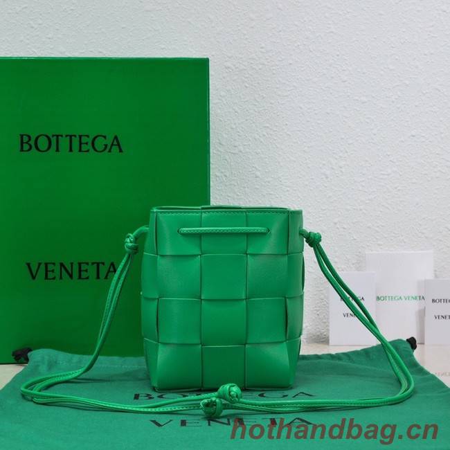 Bottega Veneta Small Cassette Bucket Bag 680218 Parakeet