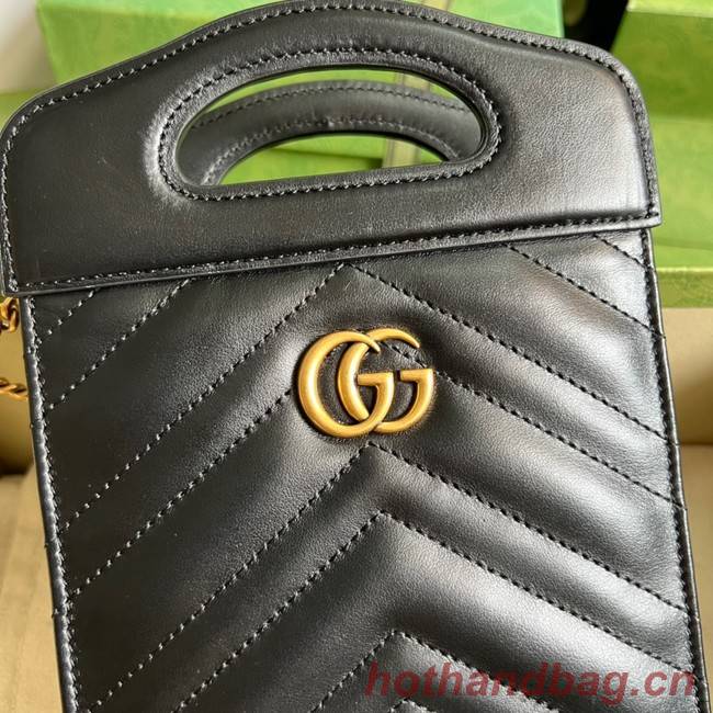 Gucci GG Marmont top handle mini bag 699756 black