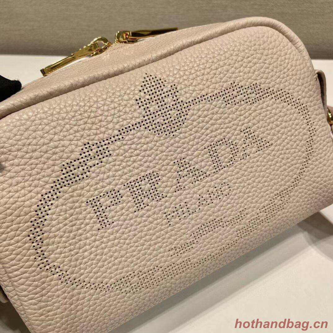 Prada Leather bag with shoulder strap 1DH781 light pink