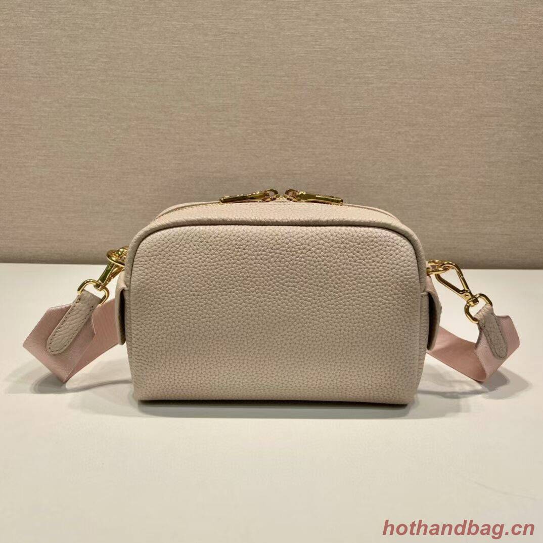 Prada Leather bag with shoulder strap 1DH781 light pink