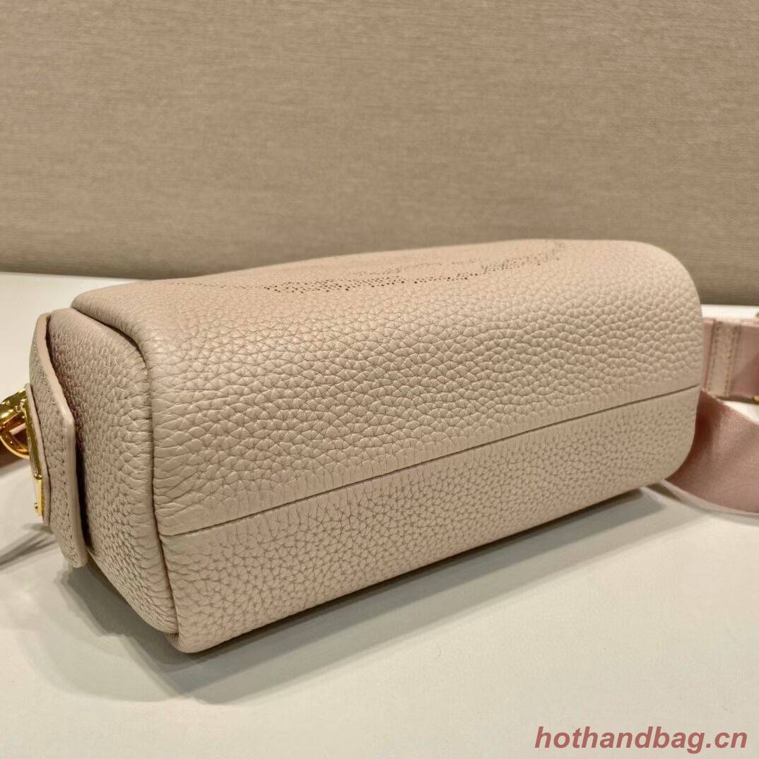 Prada Leather bag with shoulder strap 1DH781 light pink