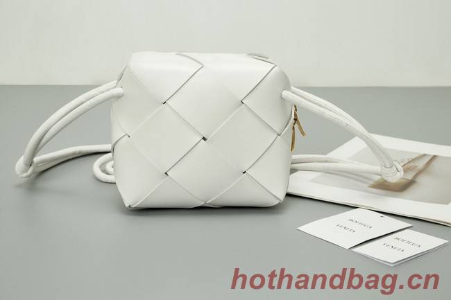 Bottega Veneta Mini Cassette Camera Bag 701915 white