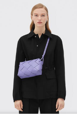 Bottega Veneta Small Cassette Camera Bag 709417 Wisteria