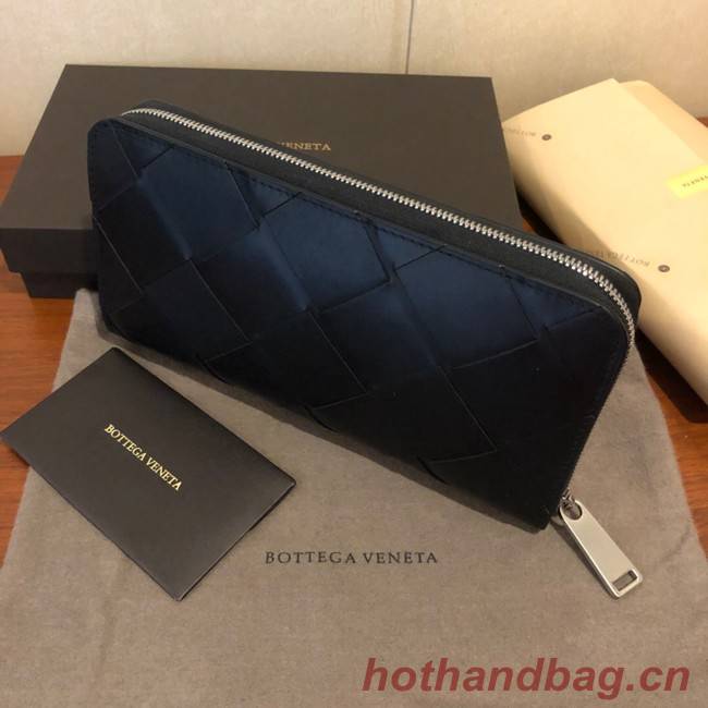 Bottega Veneta ZIP-AROUND WALLET 114076 black