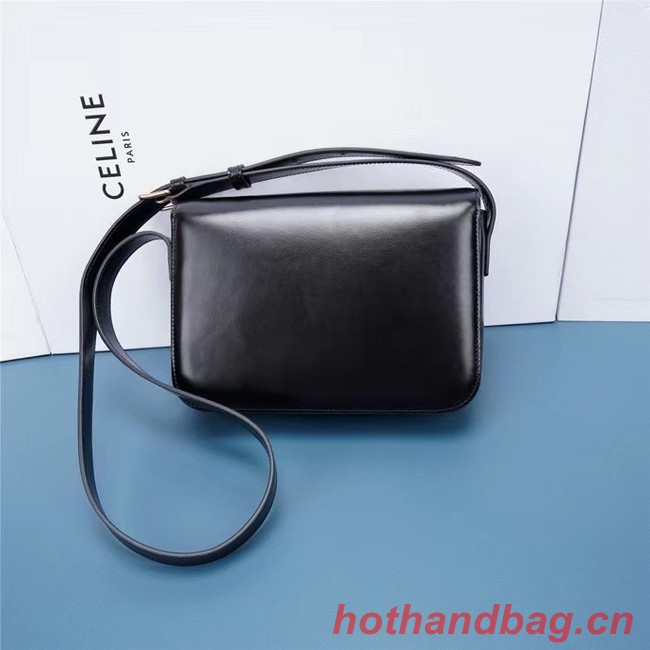 Celine TEEN CLASSIC BAG IN BOX CALFSKIN 199223 BLACK