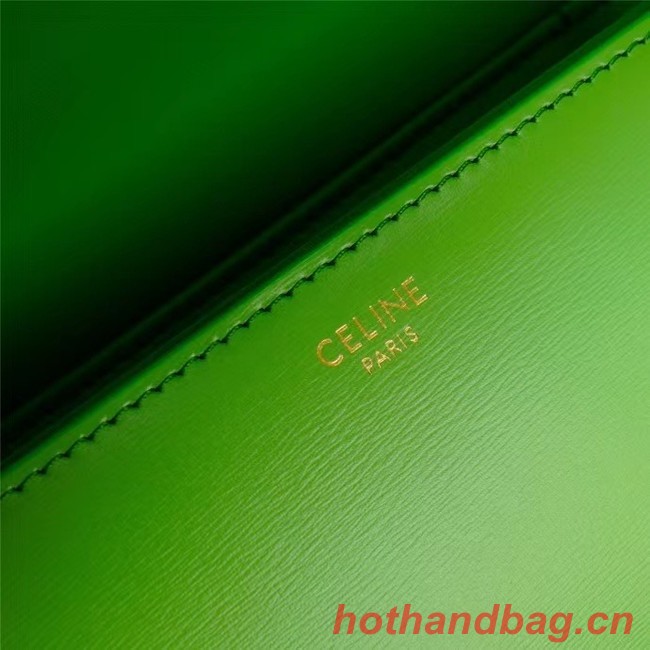 Celine TEEN CLASSIC BAG IN BOX CALFSKIN 199223 green