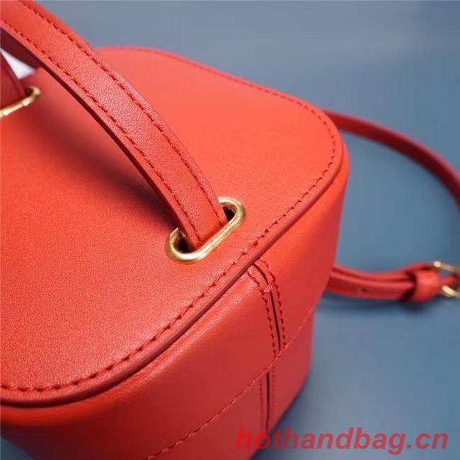 Celine MINI TEEN CLASSIC BAG IN BOX CALFSKIN 199263 red