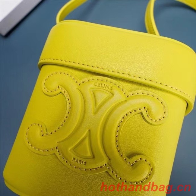 Celine MINI TEEN CLASSIC BAG IN BOX CALFSKIN 199263 yellow 