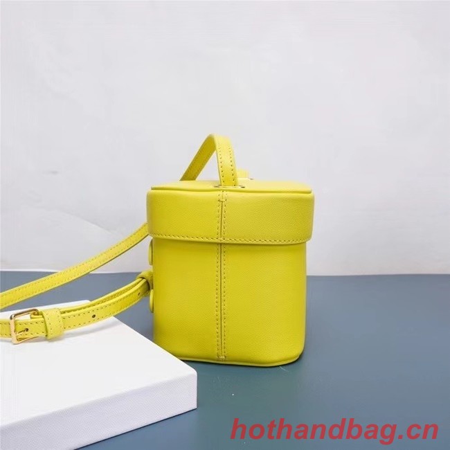 Celine MINI TEEN CLASSIC BAG IN BOX CALFSKIN 199263 yellow 