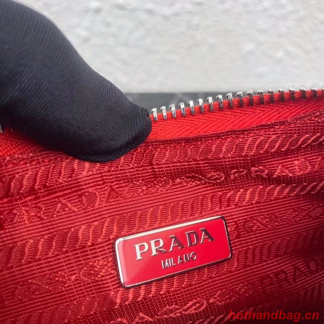 Prada Re-Edition 2000 embroidered drill mini bag 1NE515 red