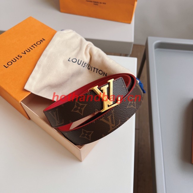 Louis Vuitton 30MM Leather Belt 7109-3