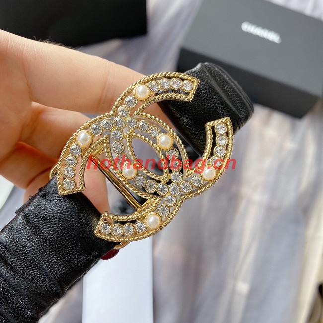 Chanel 30MM Leather Belt 7114-2