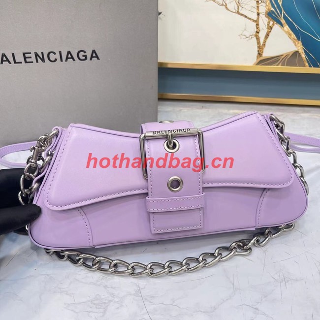 Balenciaga HOURGLASS SMALL TOP HANDLE BAG 6088 purple