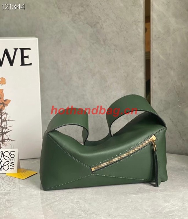 Loewe Original Leather Bag LE10188 blackish green