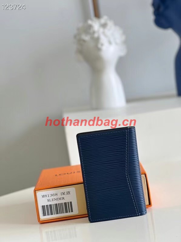 Louis Vuitton POCKET ORGANIZER M81368 blue