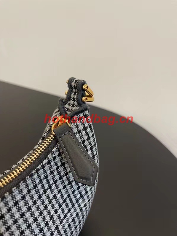 Fendi graphy mini fabric bag 7AS089A black&white