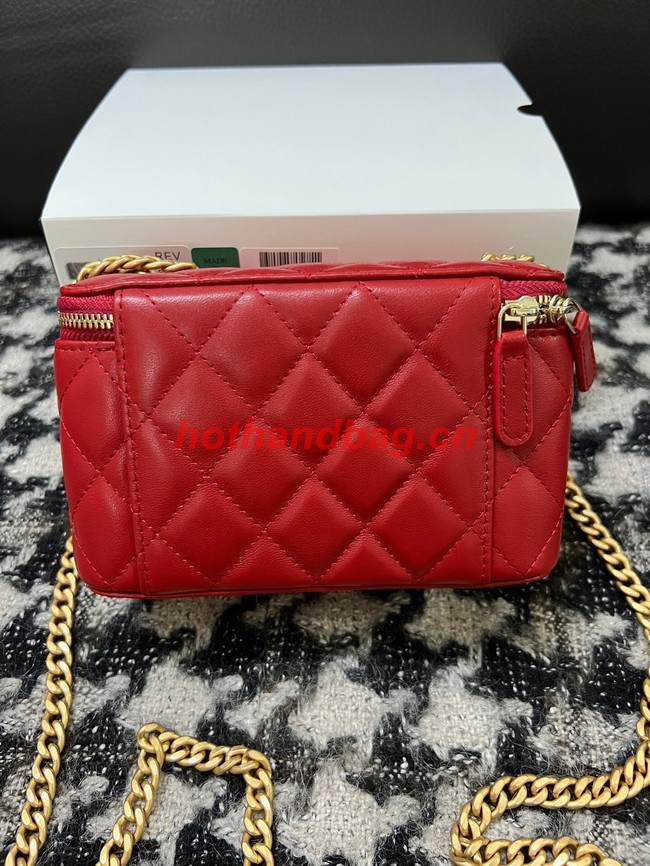 CHANEL VANITY WITH CHAIN 68106 red