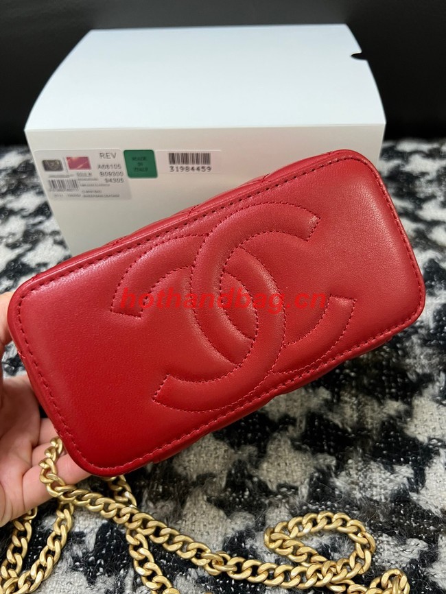 CHANEL VANITY WITH CHAIN 68106 red