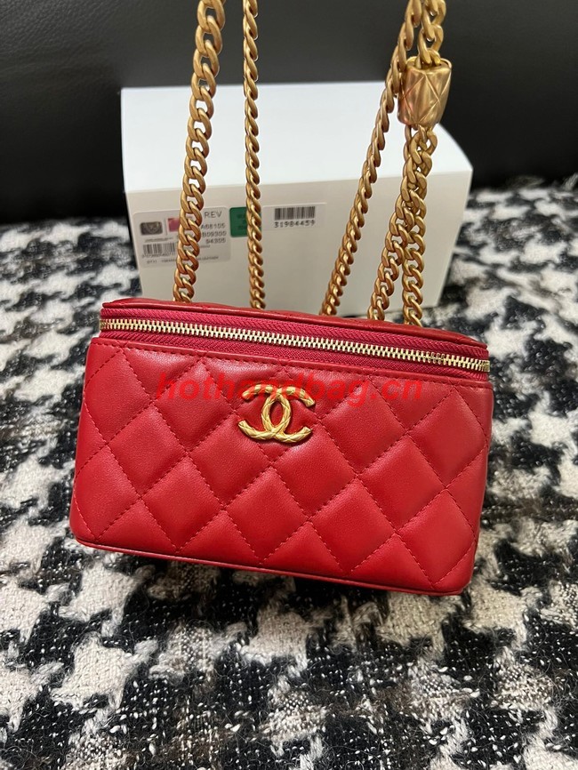 CHANEL VANITY WITH CHAIN 68106 red