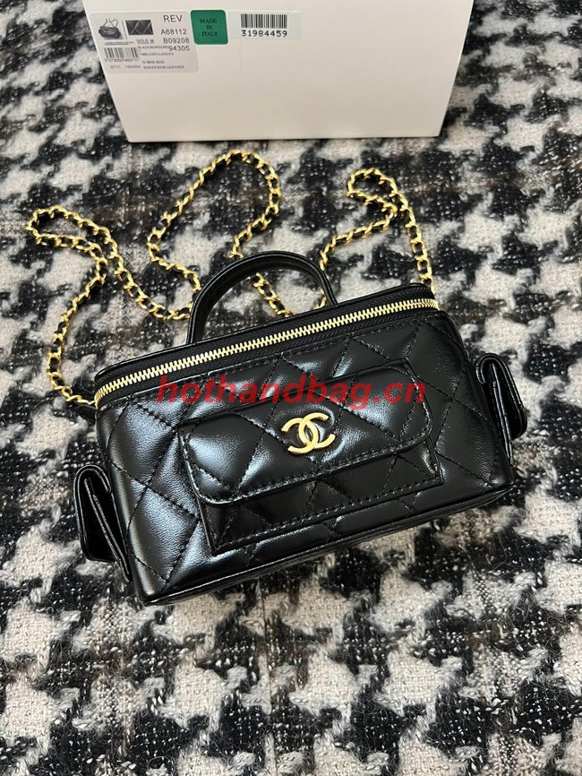 CHANEL VANITY WITH CHAIN 68112 black