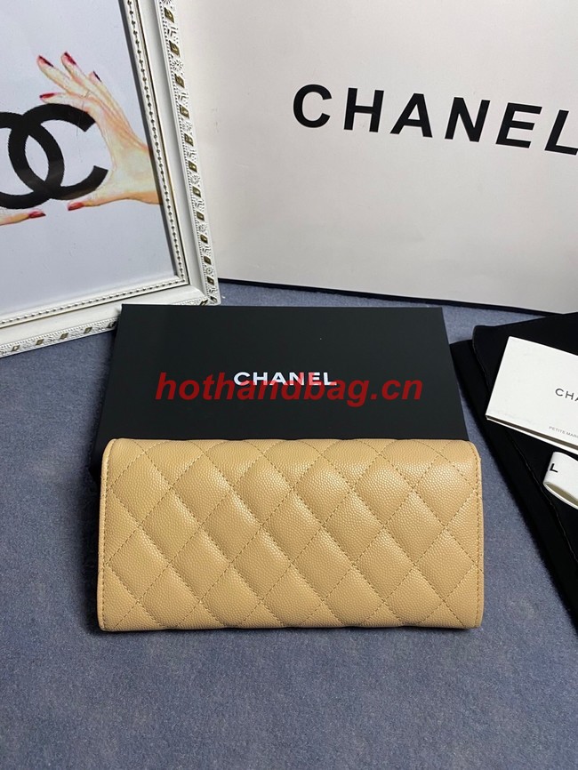 Chanel Calfskin Leather & Gold-Tone Metal AP2740 beige