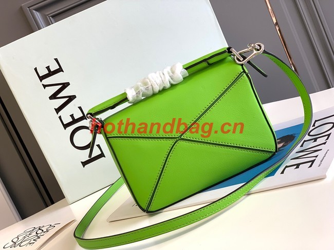 Loewe mini Puzzle Bag Original Leather 6124 green