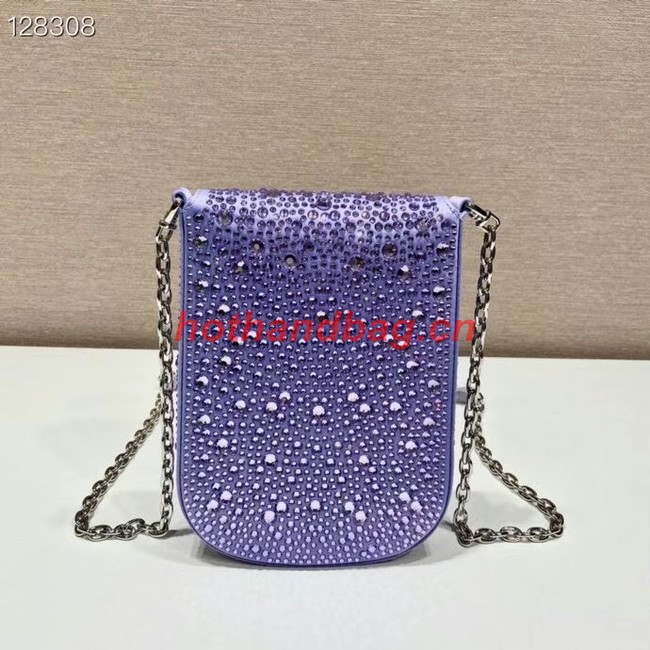 Prada Prada crystal mini-bag 1BH185 purple