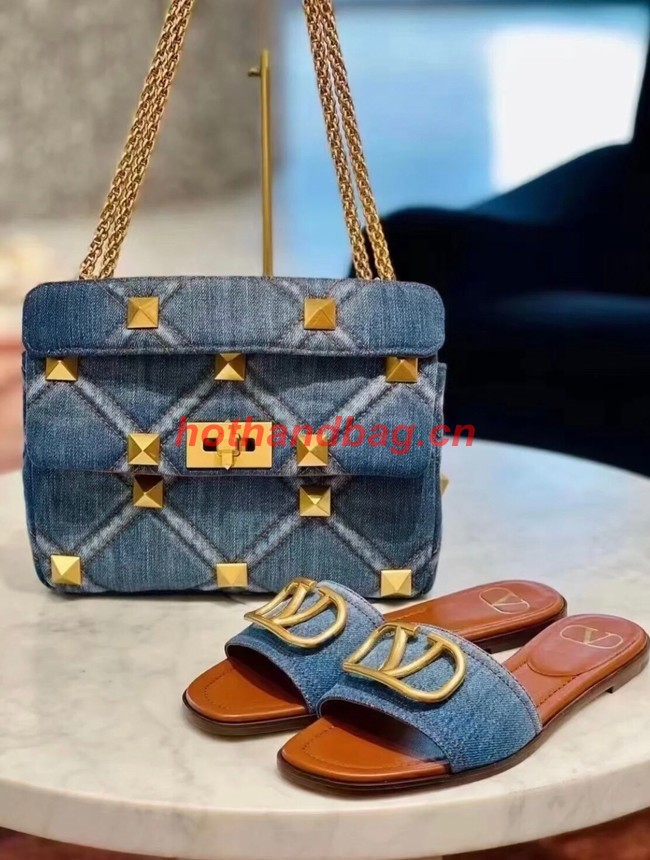 Medium VALENTINO ROMAN STUD chain Denim XW0B0I81H