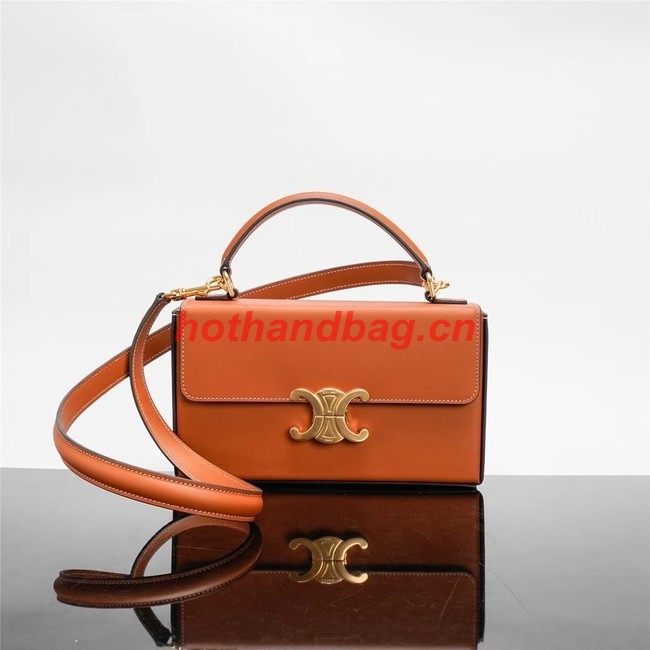 Celine SMALL CUIR TRIOMPHE IN SMOOTH CALFSKIN 199992 TAN