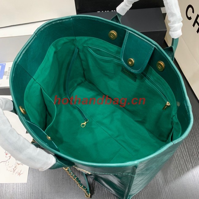 Chanel LARGE SHOPPING BAG A66941 green