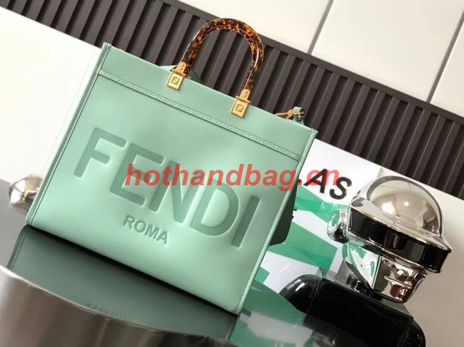 Fendi Sunshine Medium leather shopper 8BH386A Light green