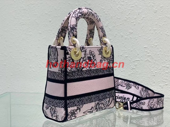 DIOR MINI LADY D-LITE BAG Embroidery M0500BZ-3